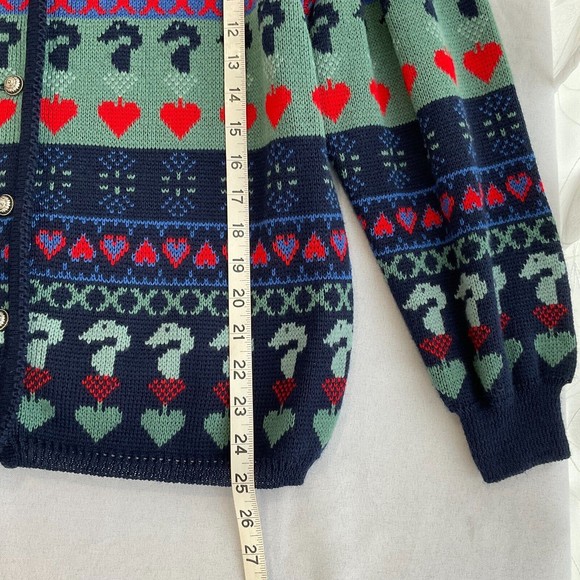 Vintage Elegance Seiler Sweater Womens Cardigan Wool Blend Heavy Knit Large? - Picture 8 of 12